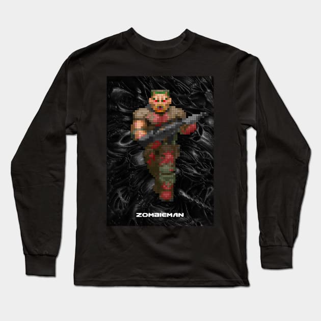 Zombieman Long Sleeve T-Shirt by Beegeedoubleyou